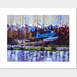 Blue Float Plane Posters and Art